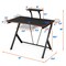 Multifunctional K-Shaped Gamer Desk with Display Support Plate